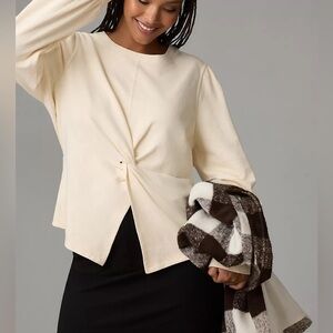 Anthropologie Pilcro Twist-Front Sweatshirt